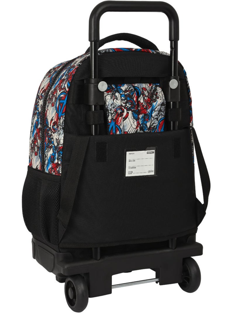 Trolley escolar vengadores assemble con mochila extraíble 45 cm Negro Multicolor - Kiabi