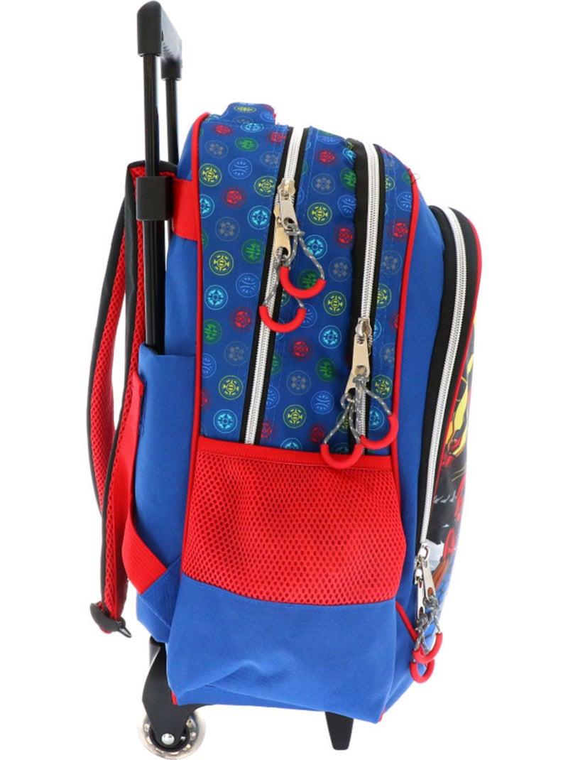 Trolley mochila bakugan dragonoid 45 cm Azul Rojo Negro - Kiabi