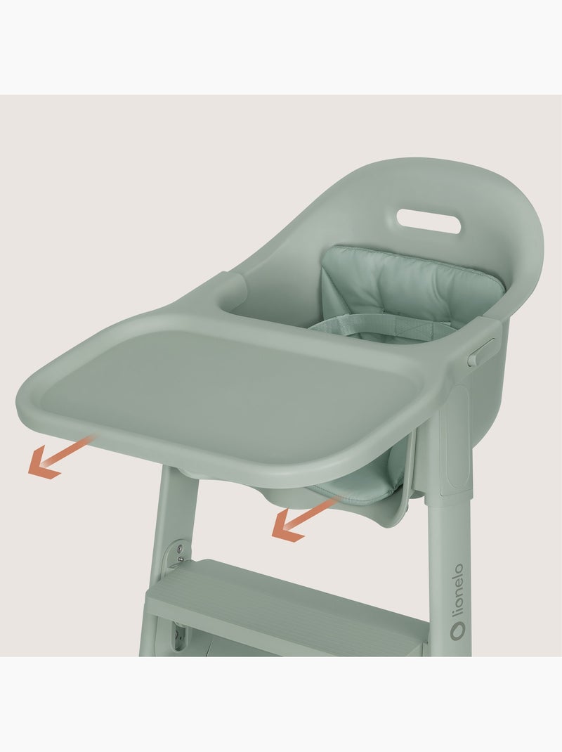 Trona 2en1 LIONELO Beny - 6 a 36 meses - Regulable Verde - Kiabi
