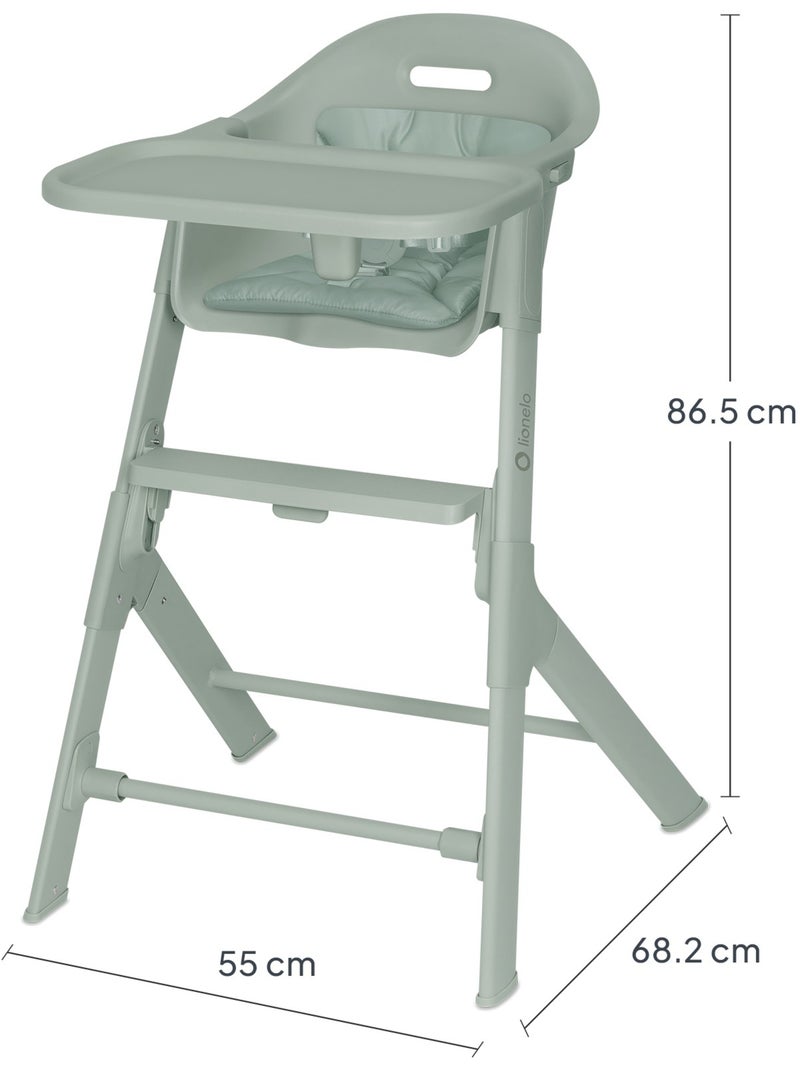 Trona 2en1 LIONELO Beny - 6 a 36 meses - Regulable Verde - Kiabi