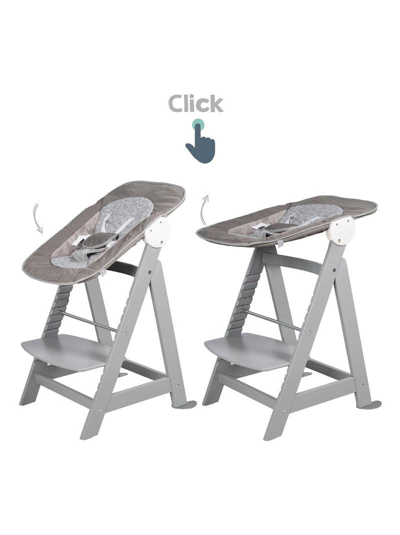 Trona 3 en 1 con hamaca reclinable Miffy® 'Roba Born Up' Gris - Kiabi