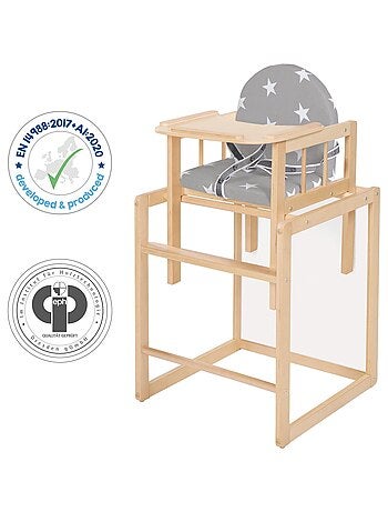 Trona combinada con bandeja y cojín impermeable 'Roba Little Stars'