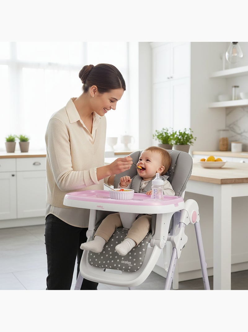 Trona con Ruedas Conejito Asalvo Rosa - Kiabi