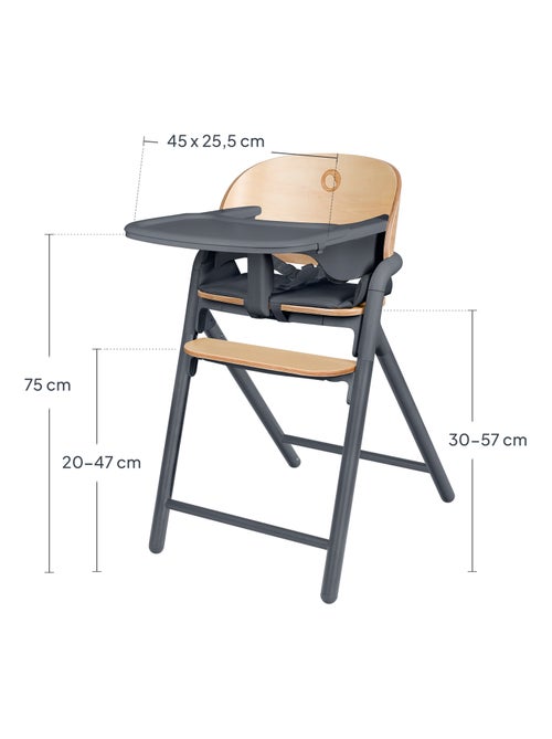 Trona de madera 3 en 1 LIONELO Celia - Hasta 90 kg - Ajuste con una mano - Adaptable - Kiabi