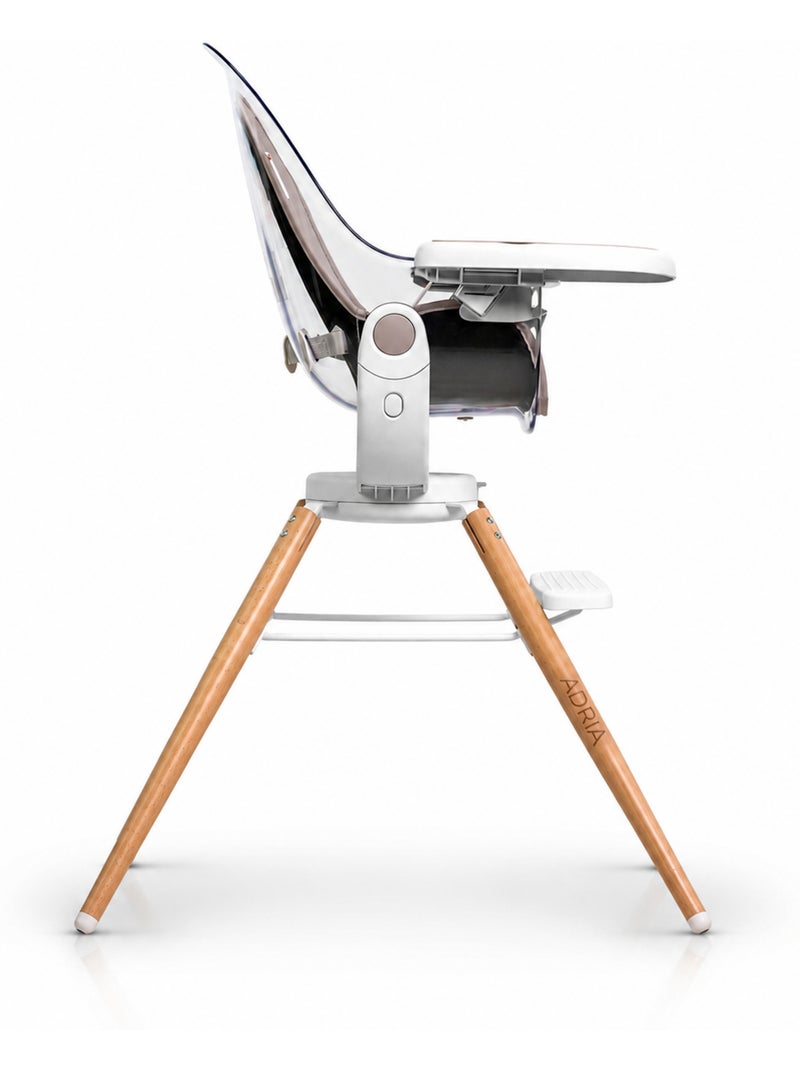 Trona de Madera Adriá Asalvo Gris blanco - Kiabi
