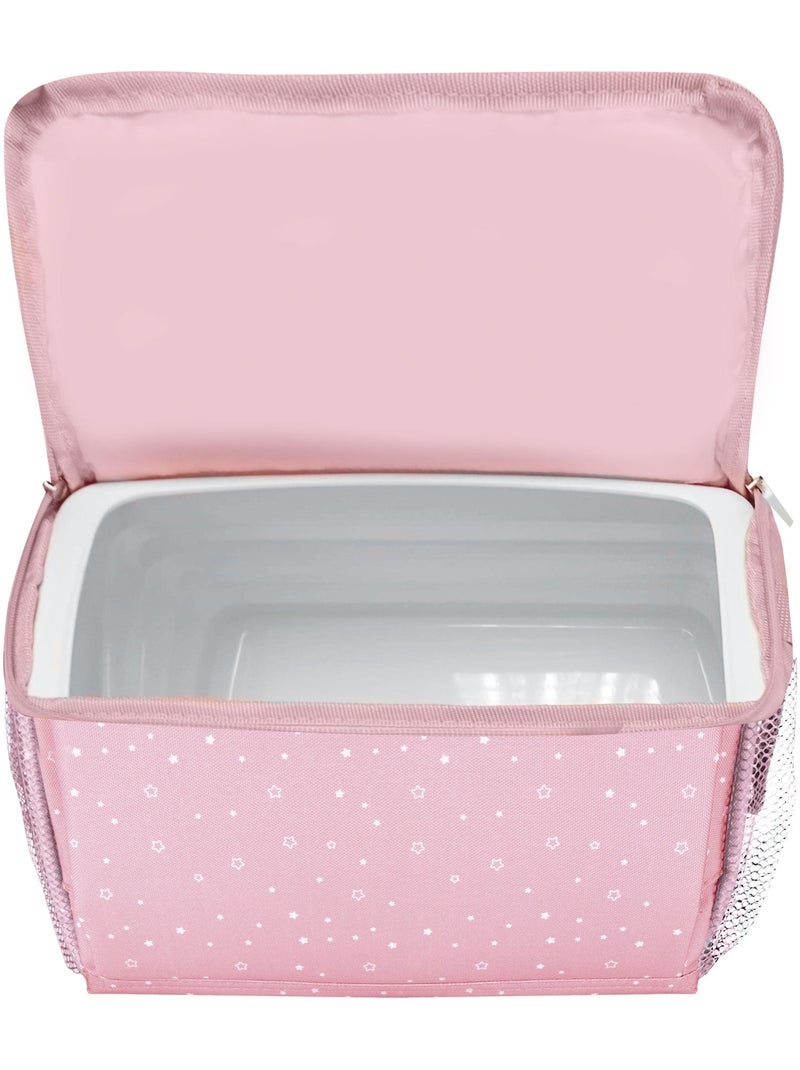 Trona de viaje - Bolso Hummus Estrellas Asalvo Rosa - Kiabi