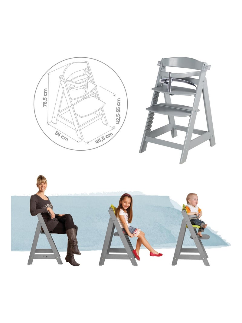 Trona evolutiva con bandeja extraíble - ROBA 'Sit Up Click & Fun' Gris - Kiabi