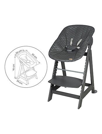 Trona evolutiva con hamaca reclinable en cuero PU 'Roba Born Up'