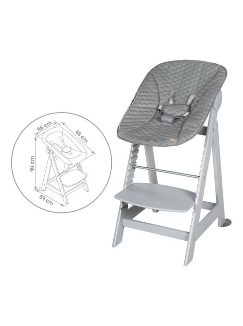 Trona evolutiva con hamaca reclinable en cuero PU 'Roba Born Up' - Kiabi