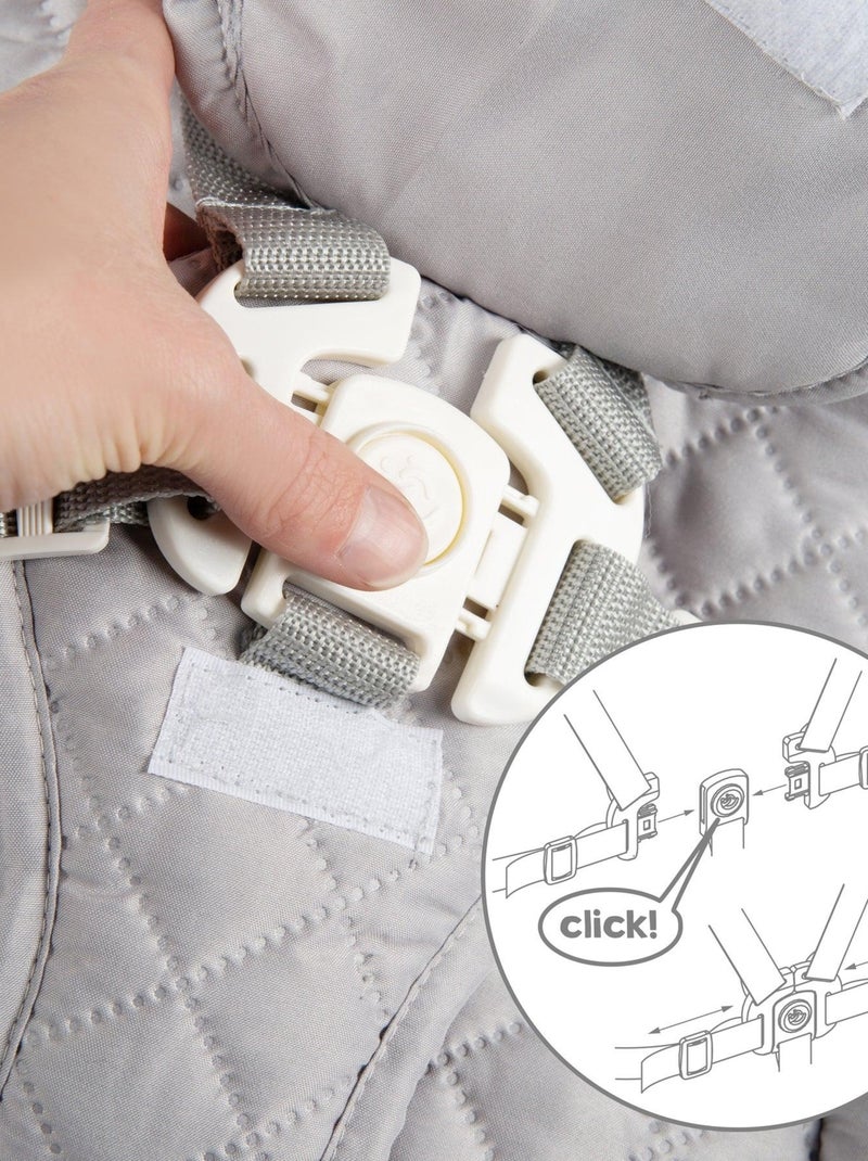 Trona evolutiva con hamaca reclinable en cuero PU 'Roba Born Up' Marrón claro - Kiabi