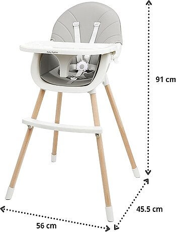 Trona evolutiva de madera 2 niveles máx 25kg Mamabrum