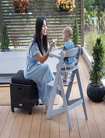 Trona evolutiva de madera con bandeja Mamabrum