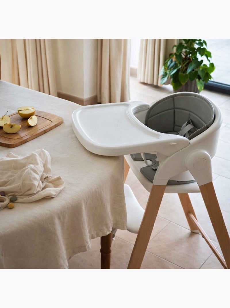 Trona evolutiva de madera para bebé | Bo Jungle Blanco - Kiabi