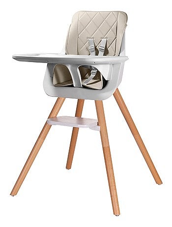 Trona evolutiva de madera StarWood natural gris