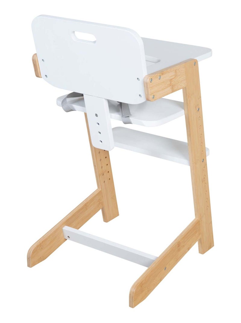 Trona evolutiva en bambú FSC® con bandeja 'Roba Nature Up' Blanco Marrón - Kiabi