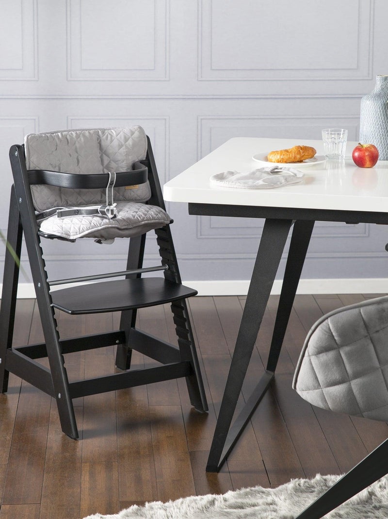 Trona evolutiva en madera desde 6 meses hasta 70 kg - ROBA 'Sit Up III' Negro - Kiabi