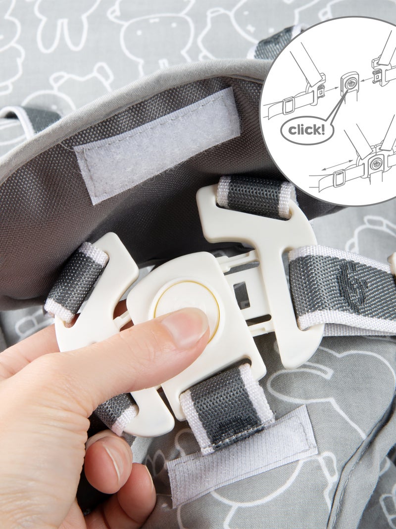 Trona evolutiva + hamaca reclinable para recién nacidos 'Roba Born Up' Gris oscuro - Kiabi