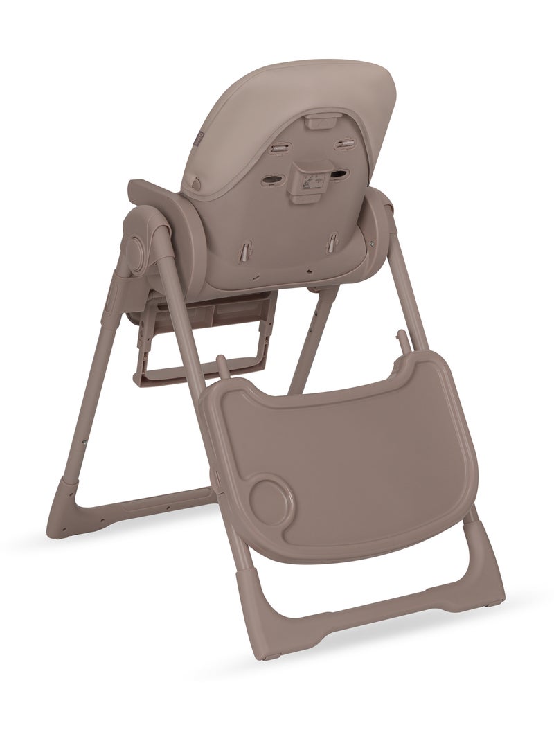 Trona evolutiva LIONELO Linn - Altura regulable - Ruedas - Plegado compacto - Hasta 15 kg Beige oscuro - Kiabi