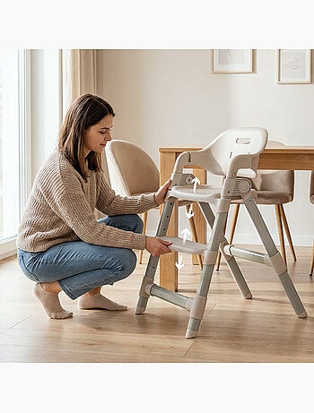 Trona evolutiva LIONELO Matt - Altura regulable - Plegado compacto - Hasta 110 kg