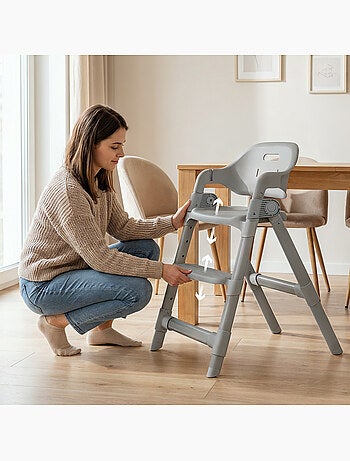 Trona evolutiva LIONELO Matt - Altura regulable - Plegado compacto - Hasta 110 kg