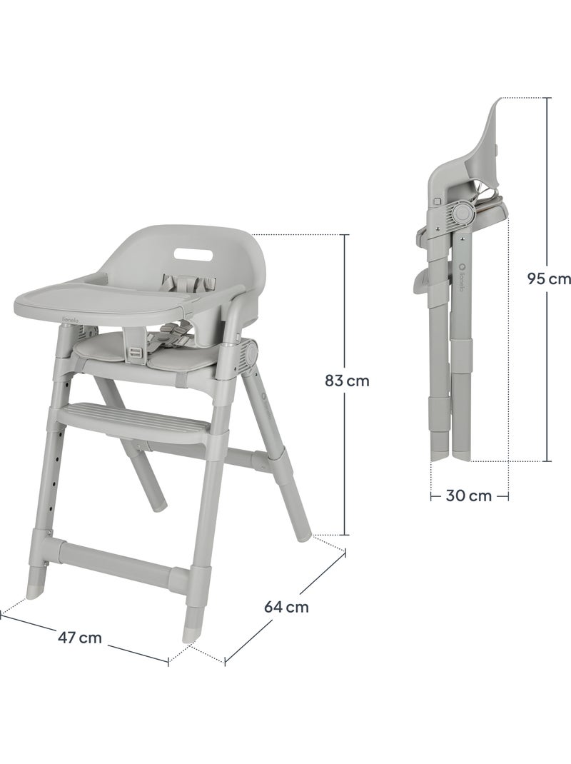 Trona evolutiva LIONELO Matt - Altura regulable - Plegado compacto - Hasta 110 kg Gris - Kiabi