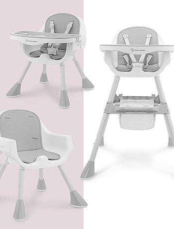 Trona evolutiva Magnolia 2 en 1 con bandeja doble y cesta de almacenaje