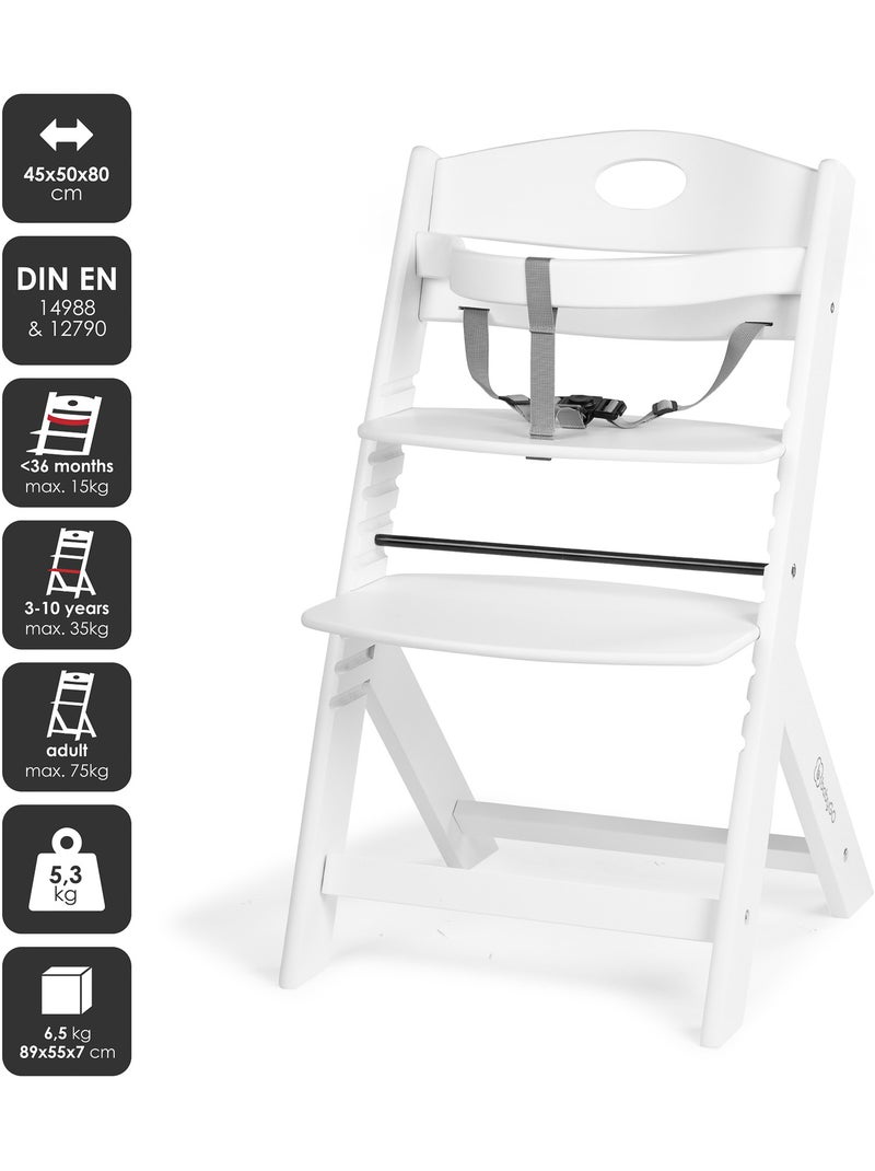 Trona Family PRO con mesa - babyGo Blanco - Kiabi