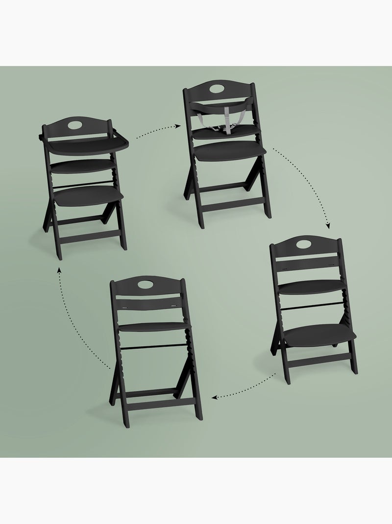Trona Family PRO con mesa - babyGo Negro - Kiabi