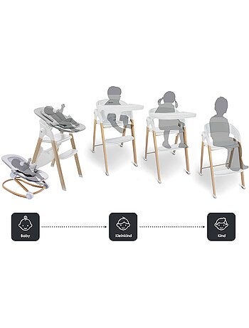 Trona Levels Newborn Set con reductor para recién nacido incluido - babyGo