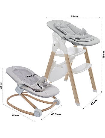 Trona Levels Newborn Set con reductor para recién nacido incluido - babyGo