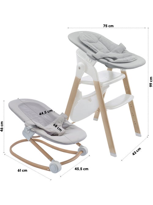 Trona Levels Newborn Set con reductor para recién nacido incluido - babyGo - Kiabi
