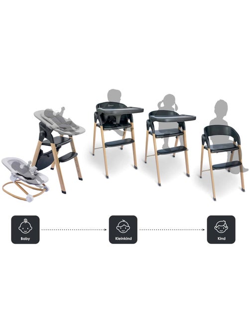 Trona Levels Newborn Set con reductor para recién nacido incluido - babyGo - Kiabi Trona Levels Newborn Set con reductor para recién nacido incluido - babyGo - Kiabi