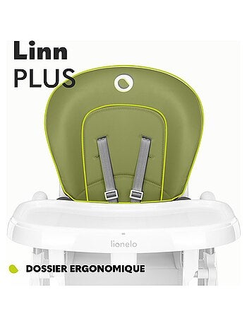 Trona LIONELO Linn - Altura ajustable - Ruedas - Cesta - Plegado compacto
