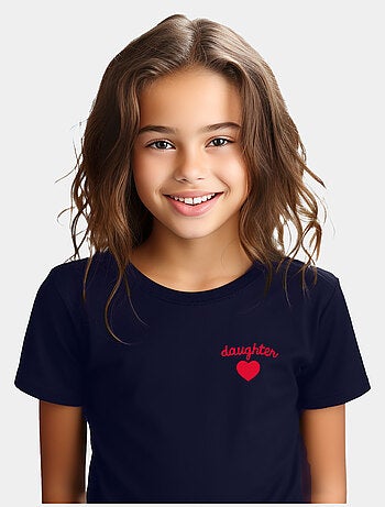 Tshirt infantil DAUGHTER CŒUR