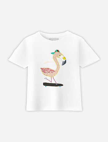 Tshirt infantil FLAMINGO SKATER