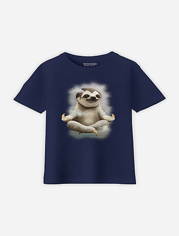 Tshirt infantil SLOTH MEDITATE