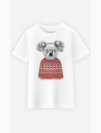 Tshirt infantil WINTER KOALA RED