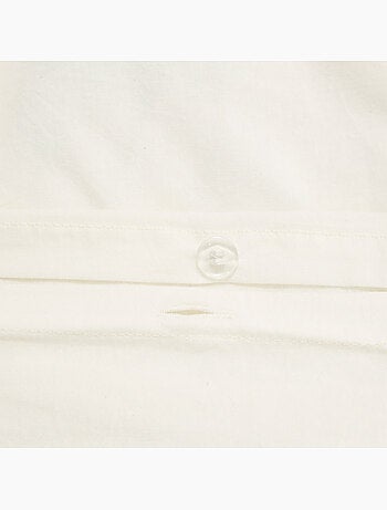 Tufy 140x200 cm juego de cama blanco con estampado de palmeras y coco