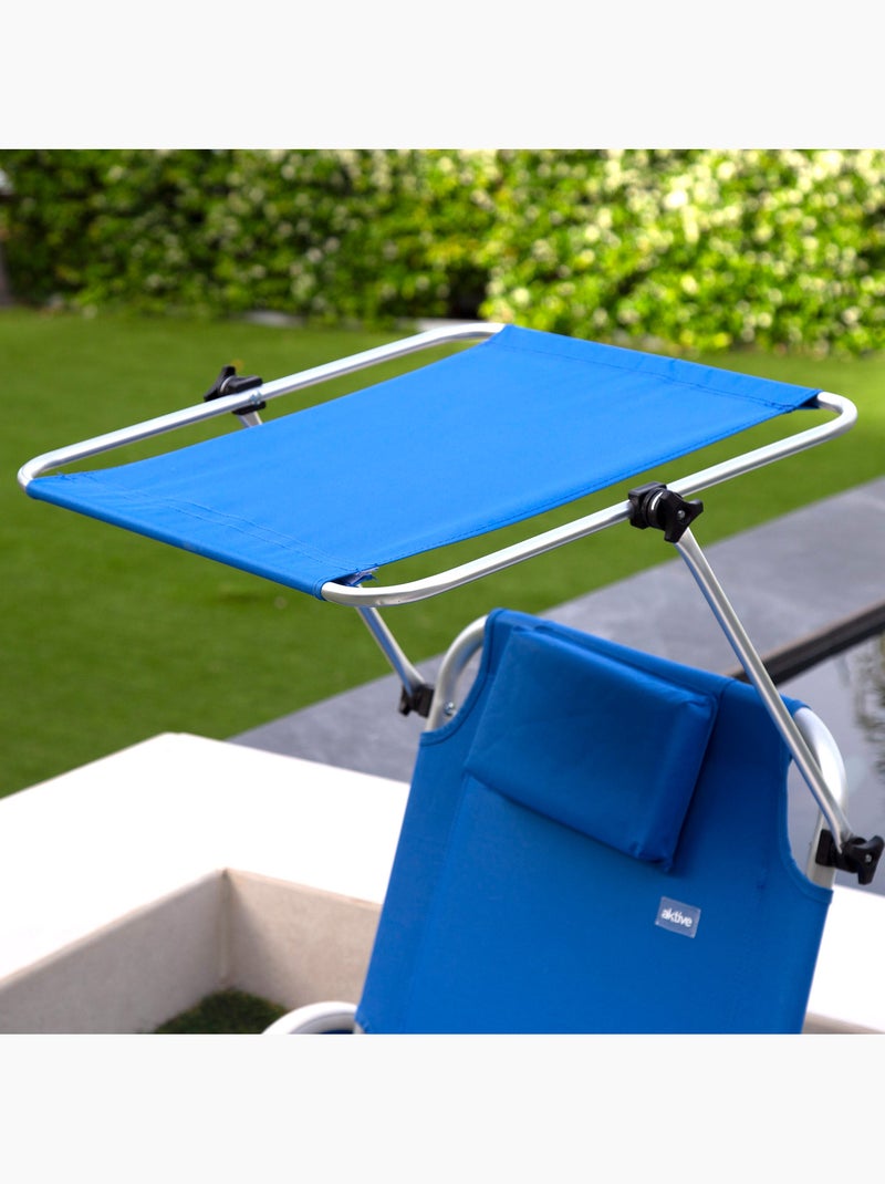 Tumbona carrito de playa plegable 2 en 1 aktive beach Azul - Kiabi