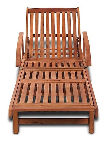 Tumbona de exterior de madera de acacia