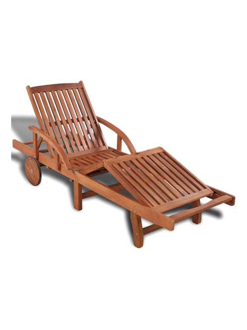 Tumbona de exterior de madera de acacia - Kiabi