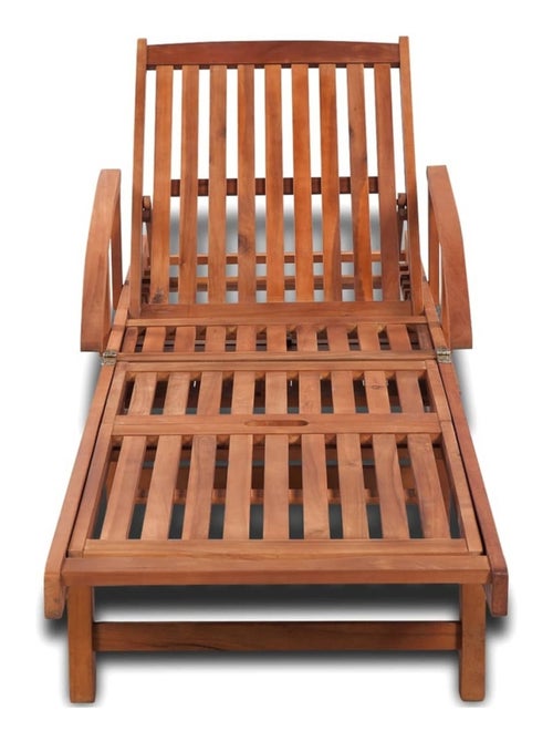 Tumbona de exterior de madera de acacia - Kiabi