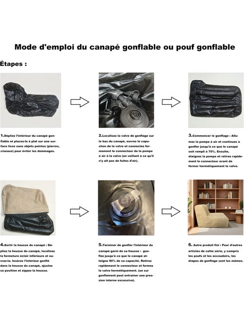 Tumbona de exterior XXL FORMENTERA - Kiabi