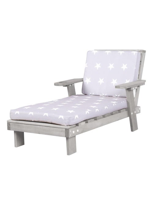 Tumbona infantil en madera maciza con 2 cojines 'Roba little stars' - Kiabi