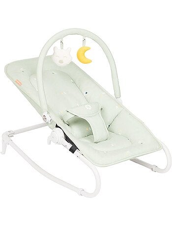 Tumbona plegable multifuncional 2 en 1 con arco de juegos, Lichen «Badabulle»
