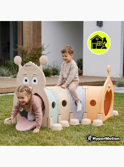 Túnel de juego modular en forma de oruga - para niños, circuito de motricidad interior y exterior - Kiabi