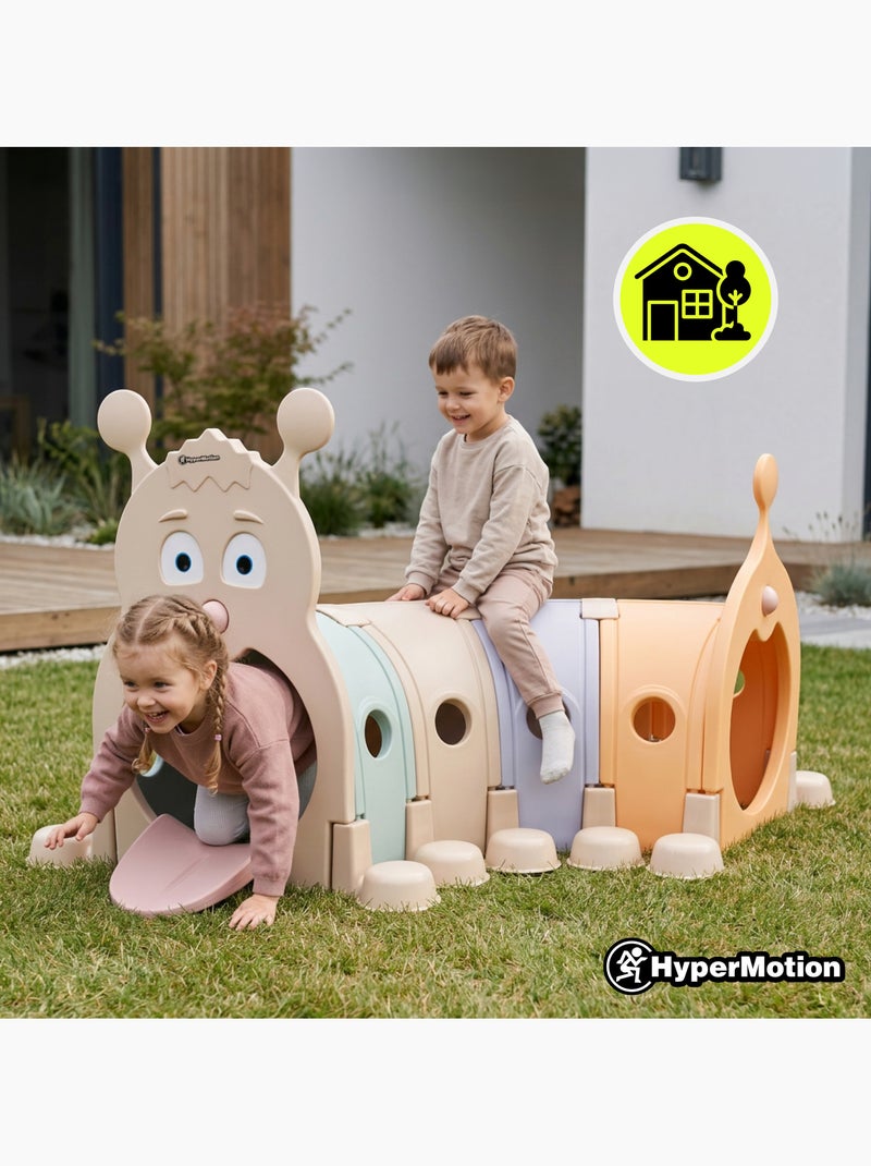 Túnel de juego modular en forma de oruga - para niños, circuito de motricidad interior y exterior N/D - Kiabi