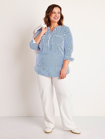 Túnica camisera larga rayas - Afibel