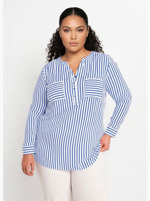 Túnica camisera larga rayas - Afibel - Kiabi
