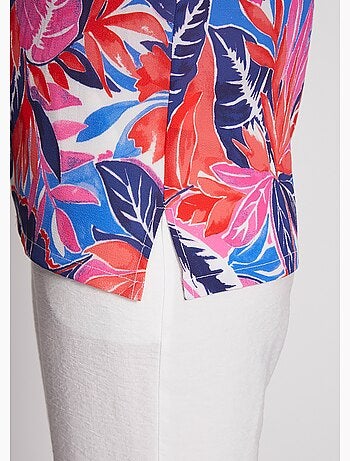 Túnica corta con volantes, lisa o estampada - AFIBEL